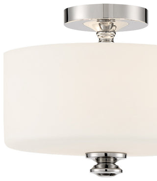 Travis 2 Light Polished Nickel Ceiling Mount