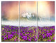 "Spring Crocus Flowers" Photo Metal Wall Art, 3 Panels, 36"x28"