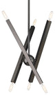 Monaco 6-Light Black Chrome Chandelier