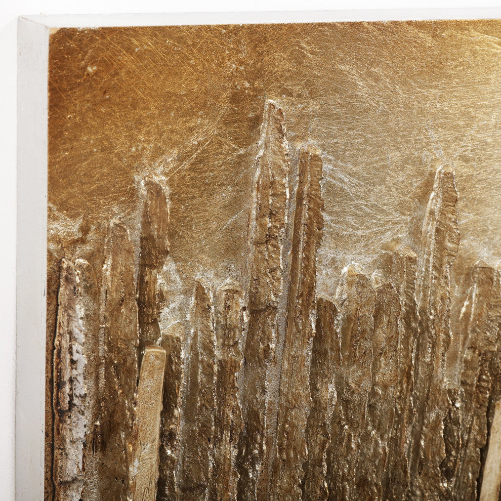 Passages Mixed Media Hand Painted 3D Rugged Wooden Wall Art 72"x22"