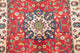Pakistani Kazak Hand-Knotted Oriental Traditional Wool Area Rug, Red, 4'0"X2'7"