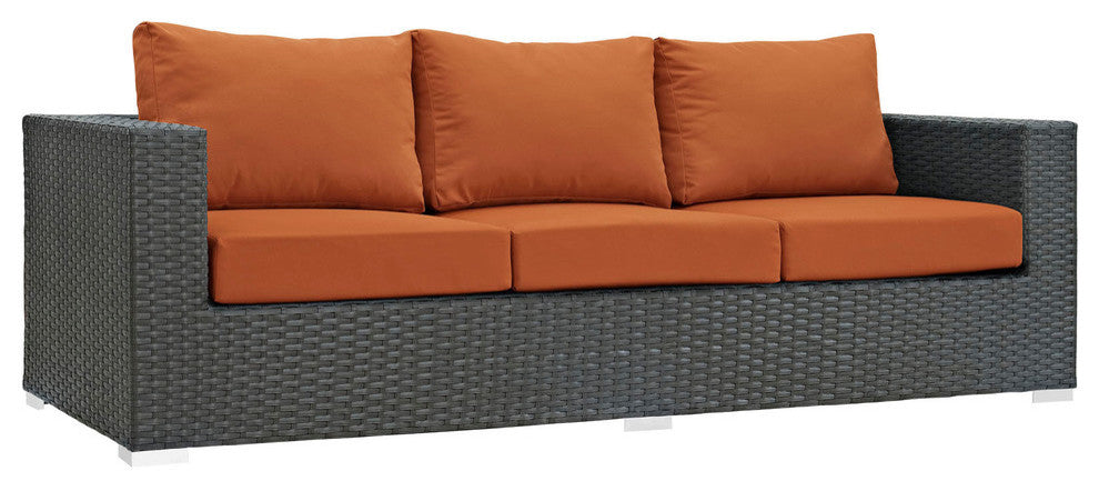 Canvas Tuscan Sojourn 9-Piece Outdoor Patio Sunbrella Sectional Set