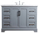 Ariane 48" Slate Gray Single Vanity Cabinet Single Bathroom Sink