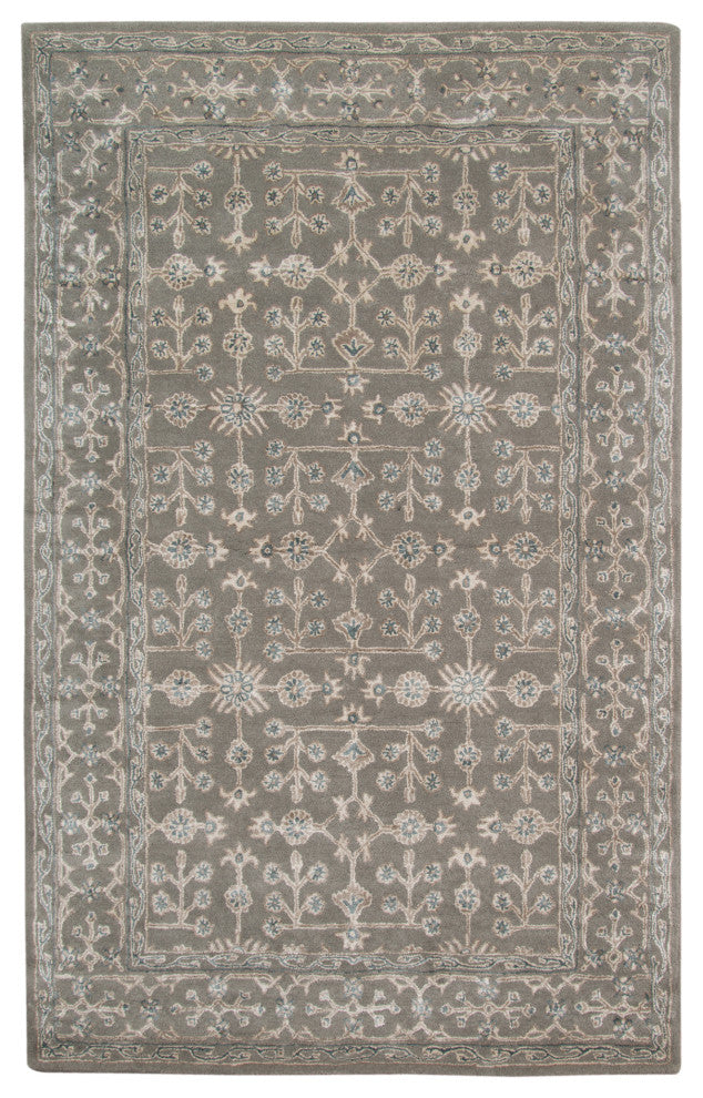 Amer Rugs Urban UR-1 Steel Blue Gray Hand-tufted - 8'x11' Rectangle Area Rug