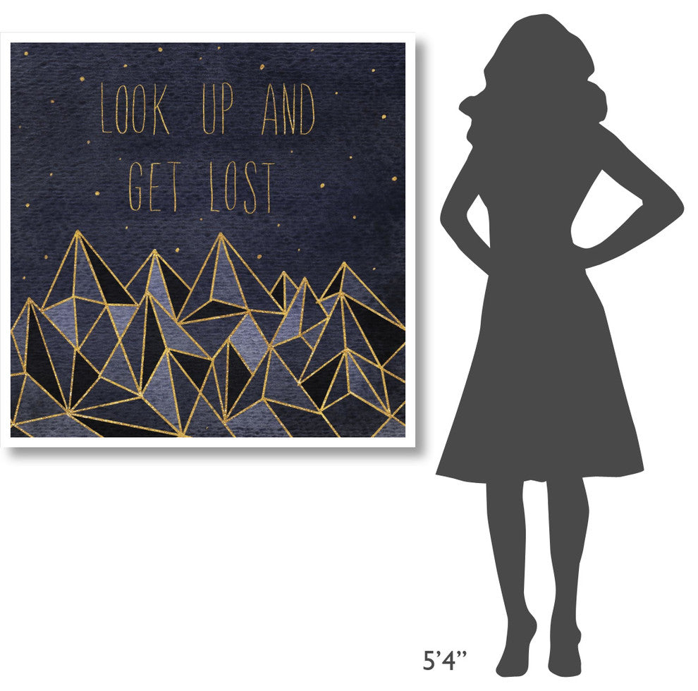 "Written in the Stars II" Digital Paper Print by Laura Marshall, 42"x42"