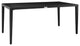 Aileen Patio 5-Piece Dining Table Set, Aluminum and Wicker With Gray Cushions