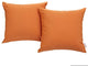 Orange Convene Outdoor Patio Pillow, Set of 2