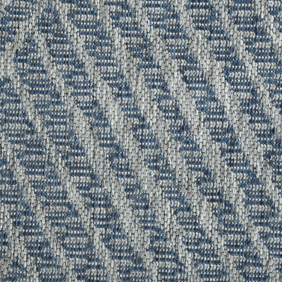 Maryland Abbel Runner, Blue, 2'4" x 8', Geometric