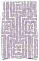 18x30" Woven Tiki, Geometric Print Hand Towels, Purple