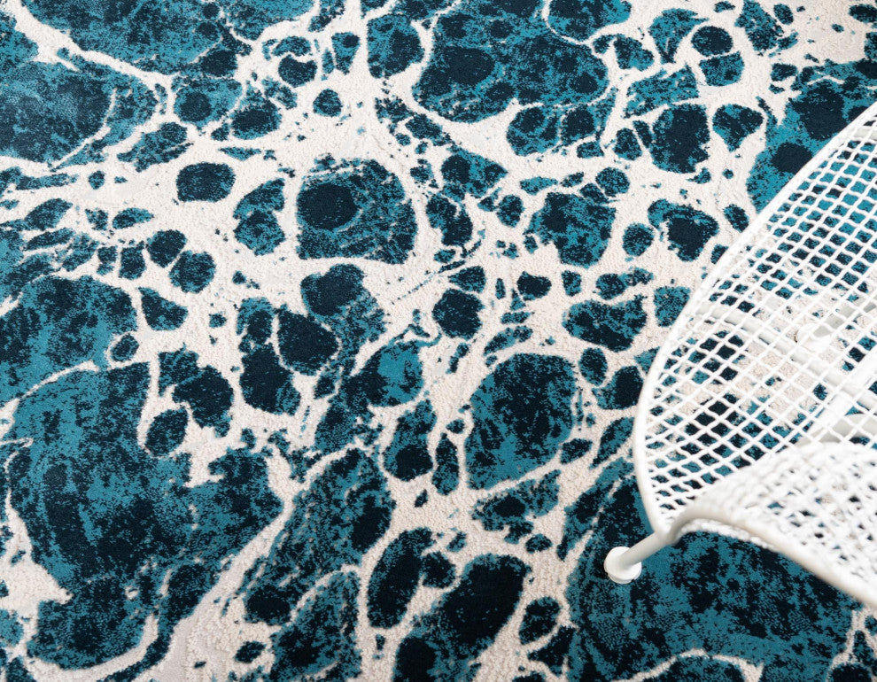 Unique Loom Oasis Breeze Area Rug, Blue, 2' 0 X 3' 0 Rectangular