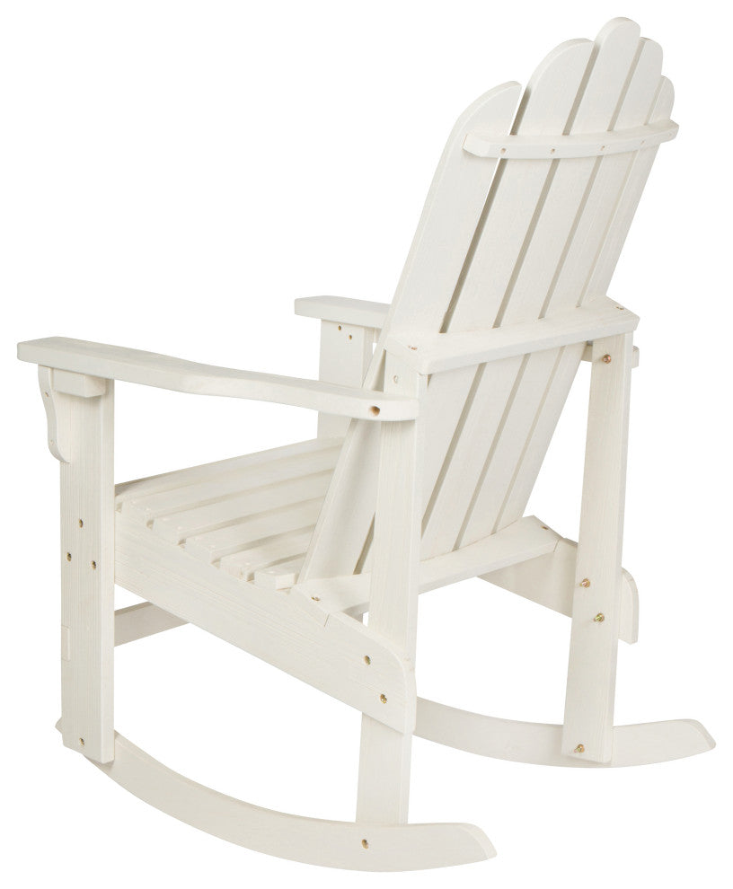 Shine Company Marina II Porch Rocker With Hydro-Tex Finish, Eggshell White