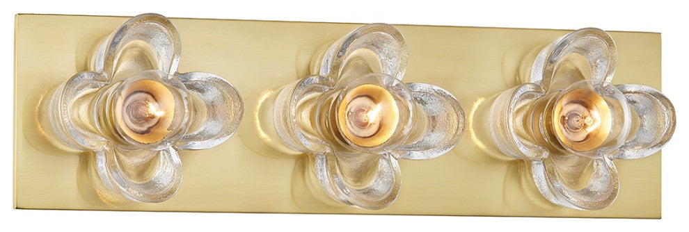 Shea 3-Light Bath Bracket, Aged Brass