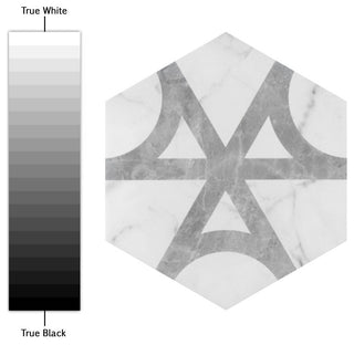 Classico Carrara Hexagon Flow Porcelain Floor and Wall Tile