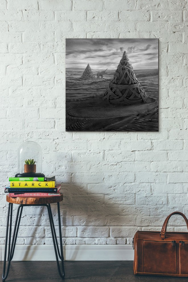 "Oddland" Giclee Canvas Wall Art, 18"x18"