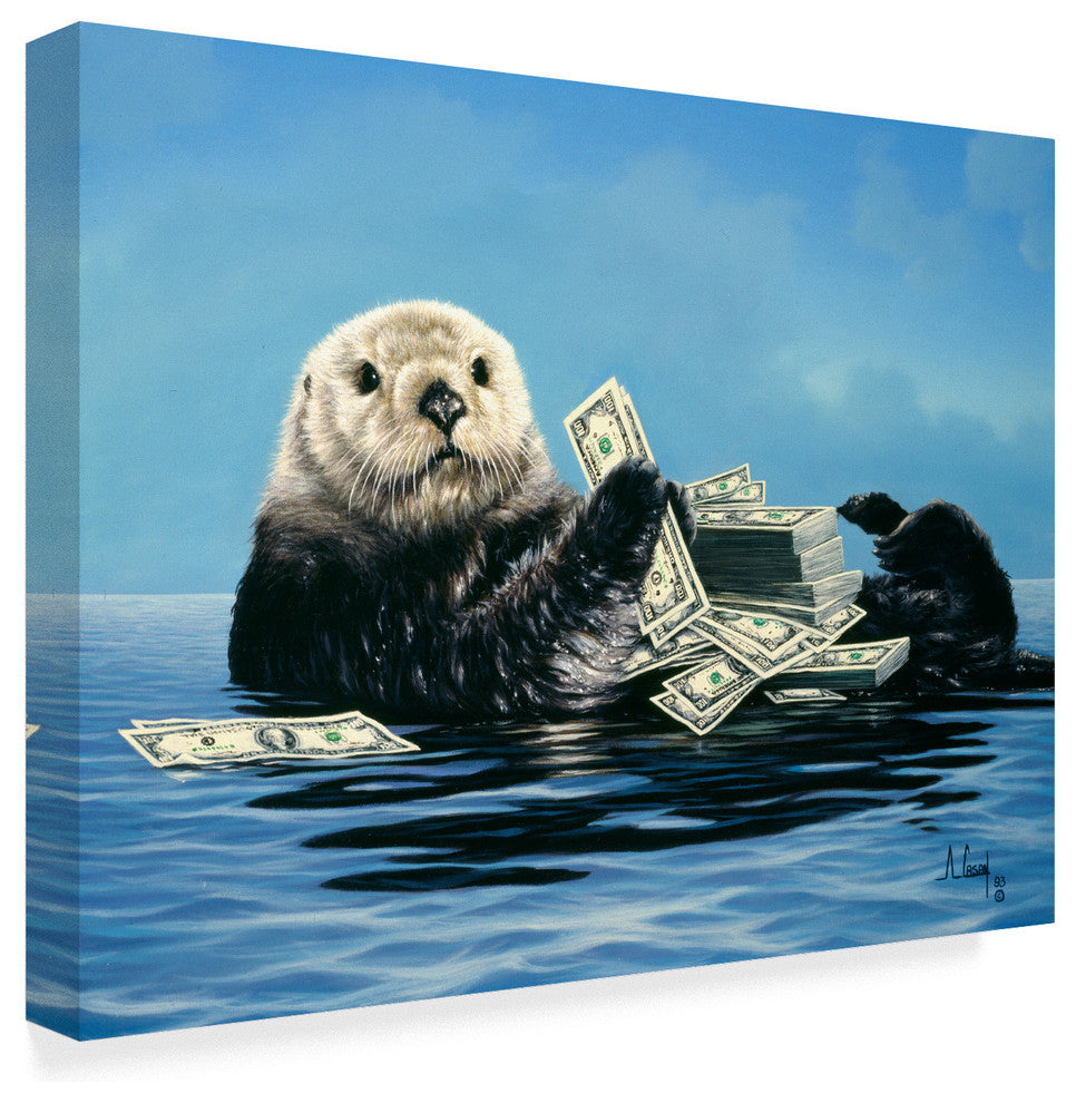 "Rich Otter 1" by Anthony Casay, Canvas Art, 24"x18"