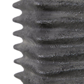 Uttermost Sanderson Ceramic Steel and Fabric Table Lamp in Metallic Charcoal