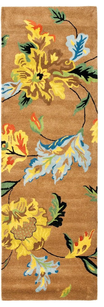 Safavieh Soho Soh735A Floral Rug, Brown/Multi, 2'6"x14'0" Runner
