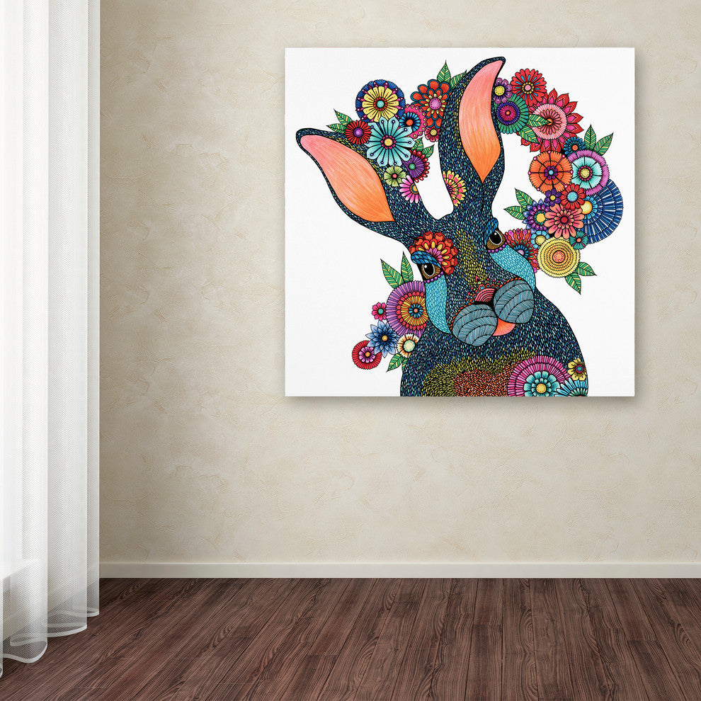 Hello Angel ''Mr. Rabbit'' Canvas Art, 14x14