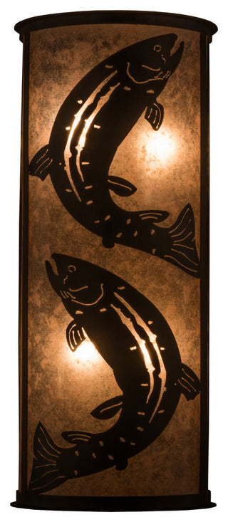 13W Leaping Trout Wall Sconce