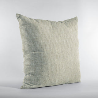 Vanilla Wall Textured Solid, With Open Weave. Luxury Throw Pillow, 18"x18"