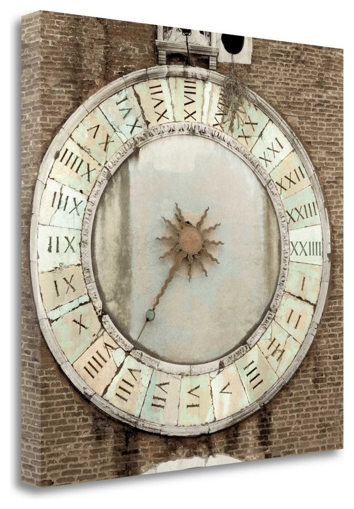 "Il Grande Orologio - 5" By Alan Blaustein, Giclee Print on Gallery Wrap Canvas
