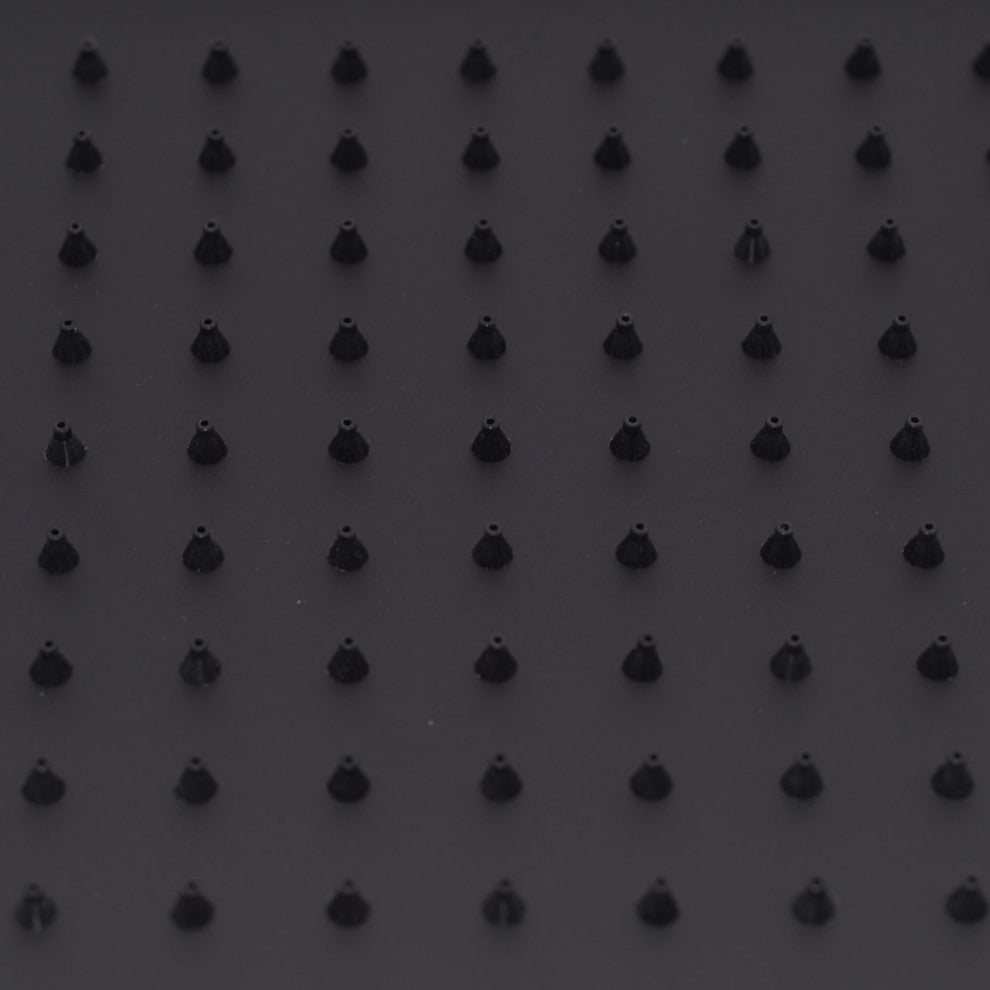 12"x12" Square Thin Shower Head, Matte Black