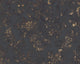 Damask Textured Wallpaper, Ornaments, 374132, Black Anthracite Gold, 1 Roll
