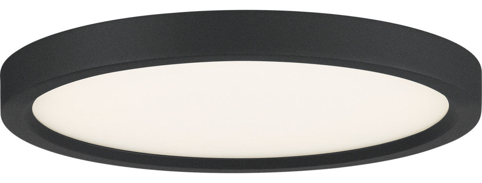 Quoizel OST1711 Outskirts 11"W LED Flush Mount Ceiling Fixture - Earth Black