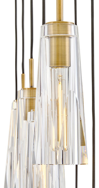 Fredrick Ramond Cosette Medium Thirteen Light Linear, Heritage Brass
