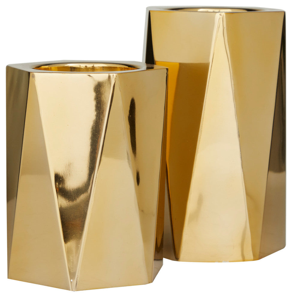 Glam Gold Stainless Steel Candle Holder 562279