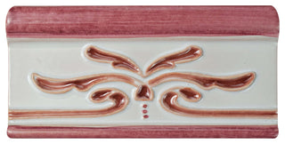Novecento Cenefa Evoli Ceramic Wall Trim Tile, Burdeos