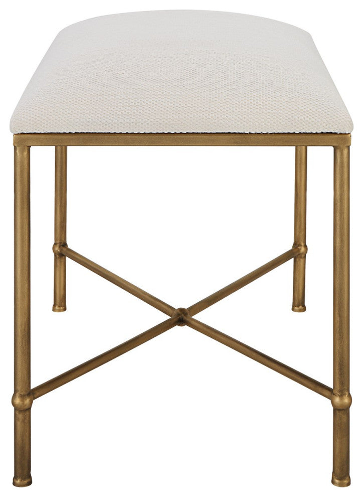Uttermost Avenham Small Gold Framed Bench 23689