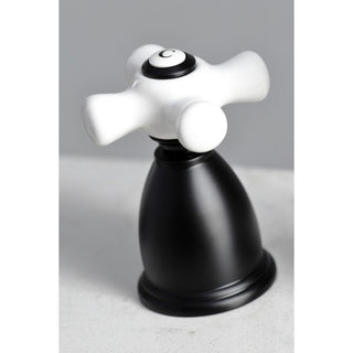 KB1790PXBS 8" Widespread Kitchen Faucet With Brass Sprayer, Matte Black