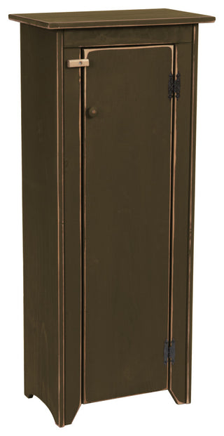 Farmhouse Pine Jelly Cupboard, Olive Green