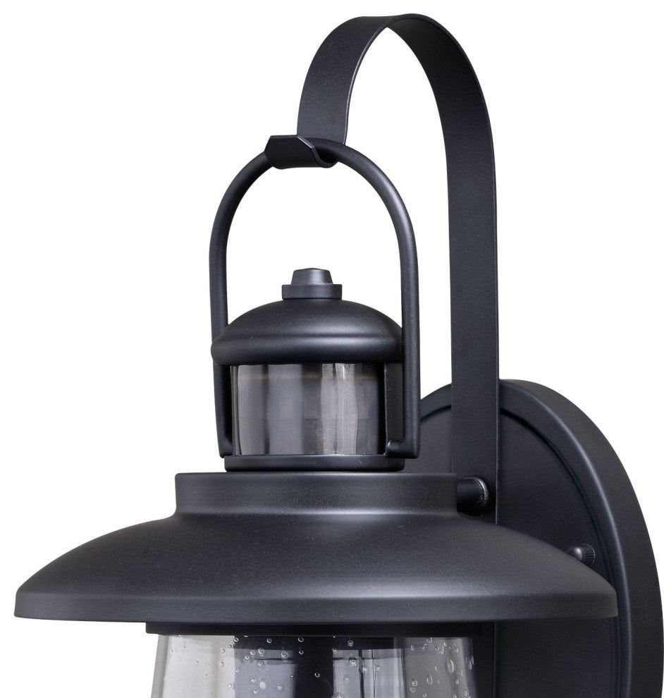 Bridgeport Motion Sensor Dusk to Dawn Outdoor Wall Light Oil Rubbed Bronze