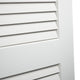 Louver Louver Plantation Interior Door Slab, White Wood Solid Core, 80"x28"