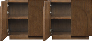 Navona Oak Veneer Sideboards / Buffet, Brown, 2pc