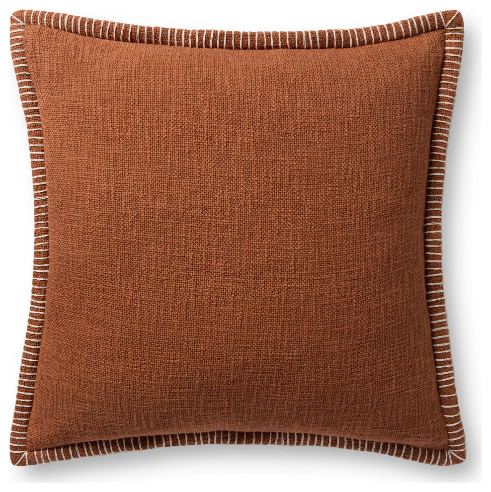 Loloi PLL0109 Terracotta 22'' x 22'' Cover WithDown