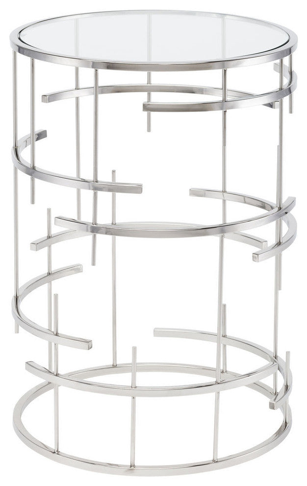 Tiffany Side Table, Stainless