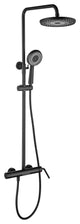 Trendy Design Multi-Function Complete Shower System With Rough-in Valve, Matte B