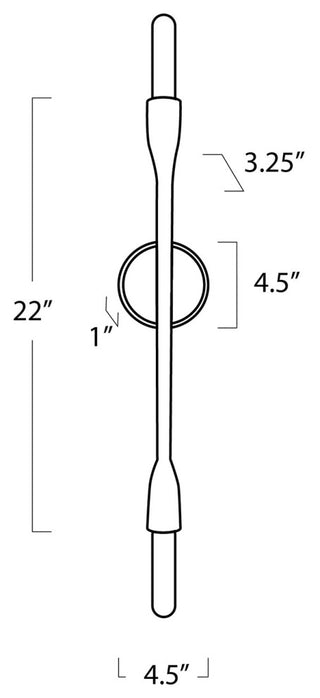 Regina Andrew Cobra Sconce, Nickel