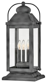 Hinkley Lighting 1857 Anchorage 120v 3 Light 24" Tall Heritage - Aged Zinc