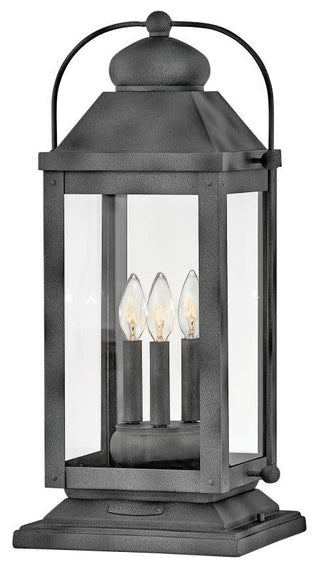 Hinkley Lighting 1857 Anchorage 120v 3 Light 24" Tall Heritage - Aged Zinc