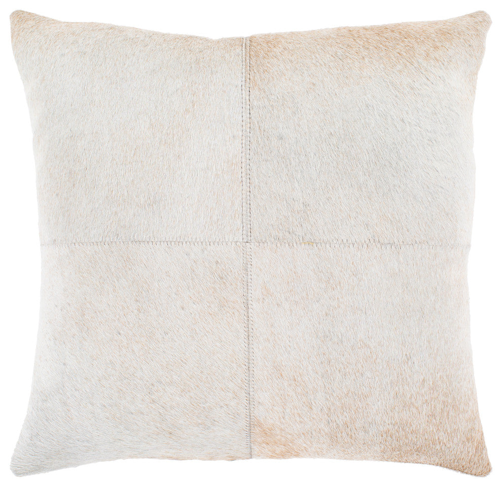 Surya Zavala ZVA-004 20"x20" Pillow Cover, Cream