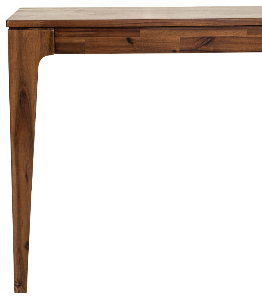 Allure 72" Wide Acacia Wood Dining Table, Brown