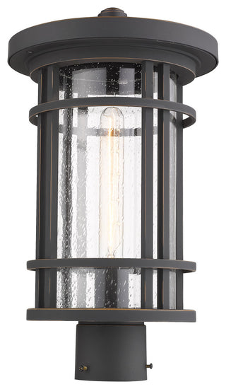 Z-Lite 1 Light Outdoor Post Mount Fixture, Oil Rubbed Bronze, 570PHB-ORB
