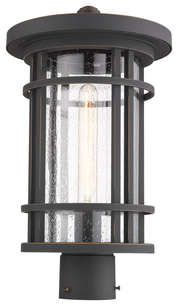 Z-Lite 1 Light Outdoor Post Mount Fixture, Oil Rubbed Bronze, 570PHB-ORB