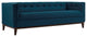 Modern Contemporary Urban Design Living Lounge Room Sofa, Navy Blue, Fabric