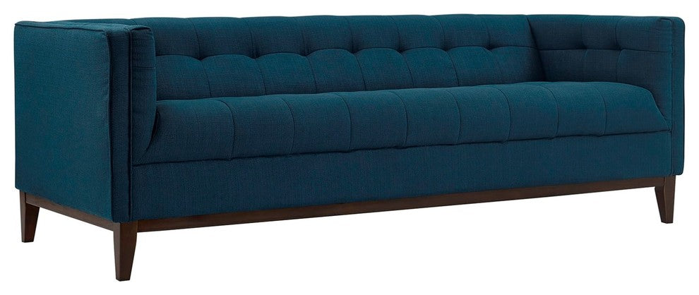 Modern Contemporary Urban Design Living Lounge Room Sofa, Navy Blue, Fabric