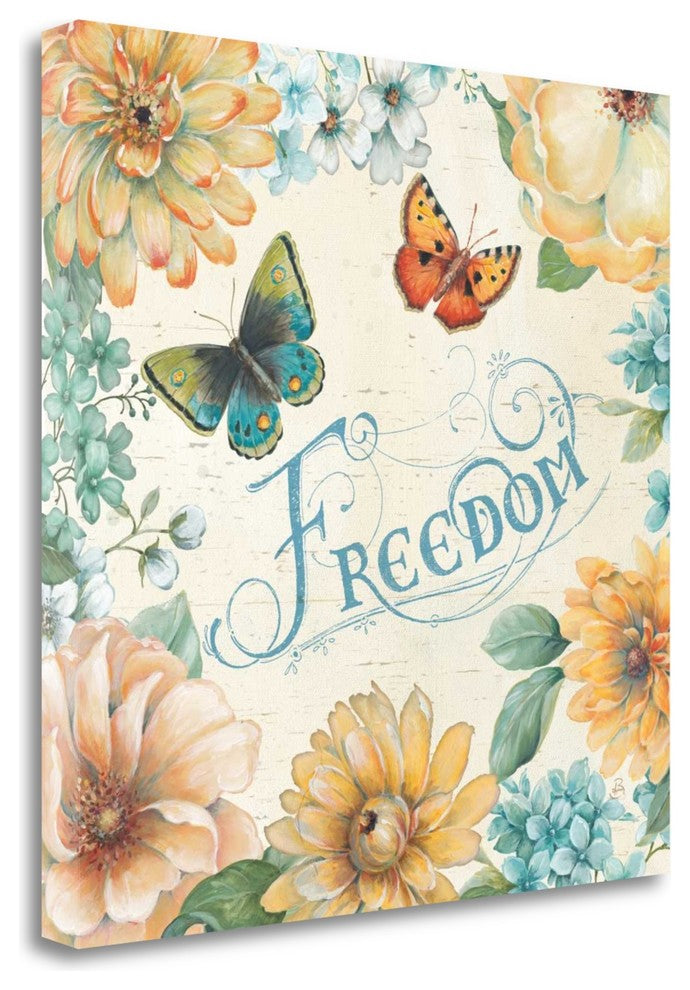 "Butterfly Bloom III" By Daphne Brissonnet, Giclee Print on Gallery Wrap Canvas